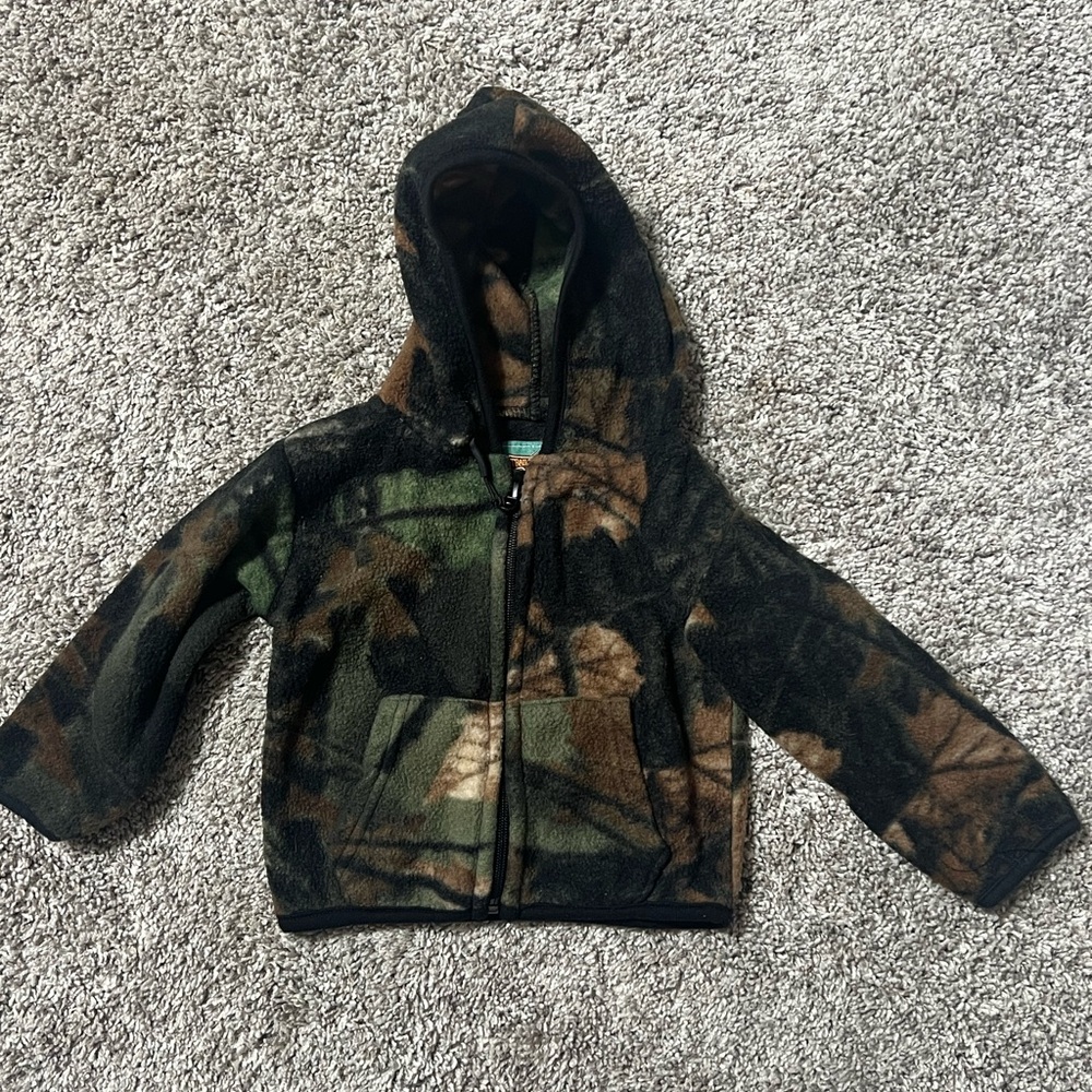 Camouflage Boys Fleece Jacket